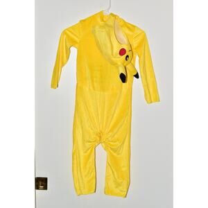 Pokemon Pikachu 3T-4T Kids Toddler Halloween Costume 3 Piece Jumpsuit NWOT